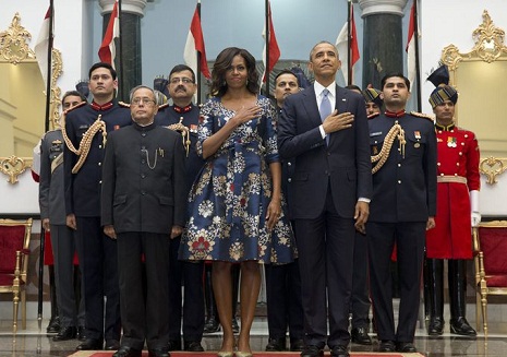 Obama makes history at India`s Republic Day festivities
